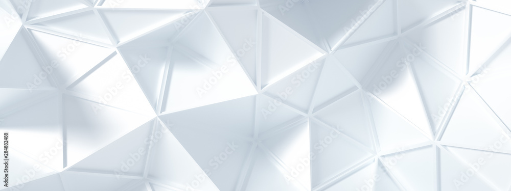 White background with crystals, triangles. 3d illustration, 3d rendering. White background with crystals, triangles. 3d illustration, 3d rendering.