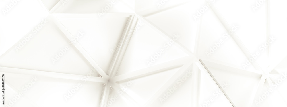 White background with crystals, triangles. 3d illustration, 3d rendering. White background with crystals, triangles. 3d illustration, 3d rendering.