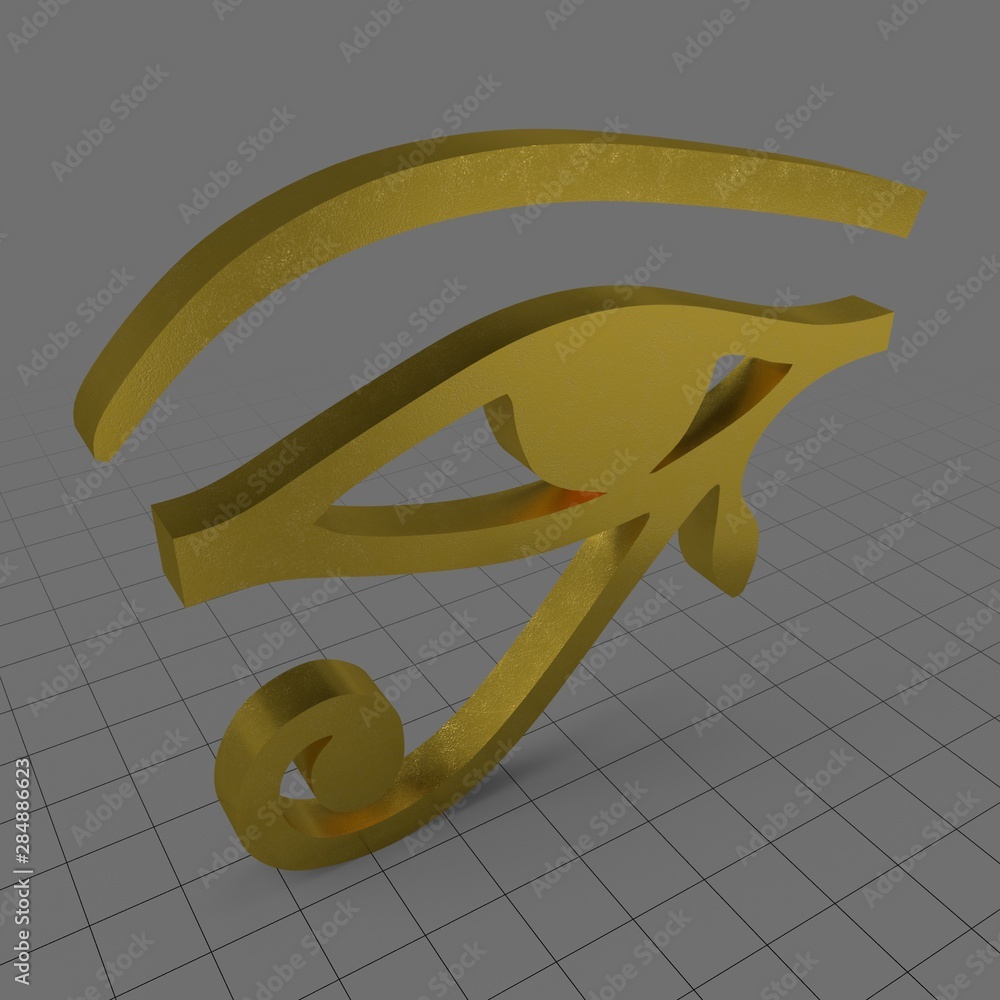 Wee Raa Symbol Eye of Ra symbol Stock 3D アセット | Adobe Stock