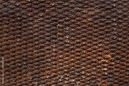 Rattan surface texture.