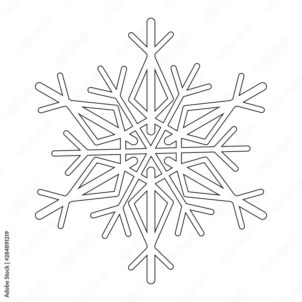 Snowflake icon. snow icon vector. Symbol of winter, frozen Snowflake icon. snow icon vector. Symbol of winter, frozen