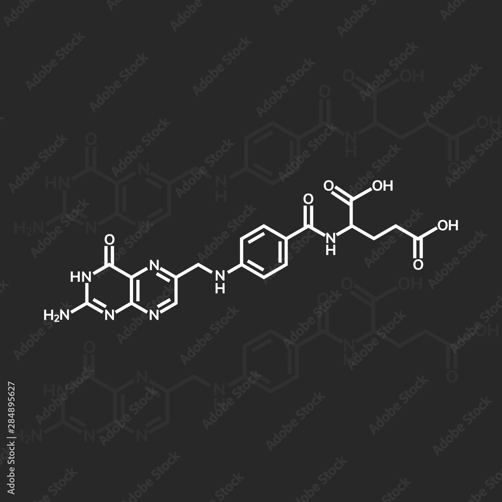 Folic acid or vitamin b9 chemical formula Folic acid or vitamin b9 chemical formula