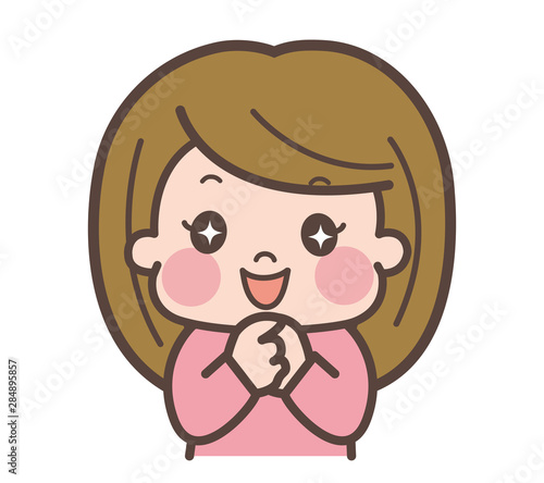 女性　キラキラ