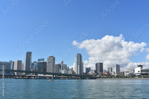 Views of the city of Miami. Tall buildings. © alba
