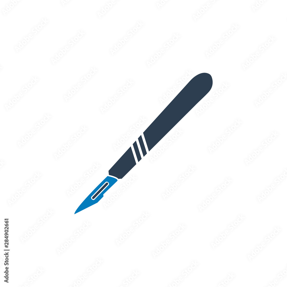 Medical Scalpel Icon. Flat style vector EPS. Medical Scalpel Icon. Flat style vector EPS.