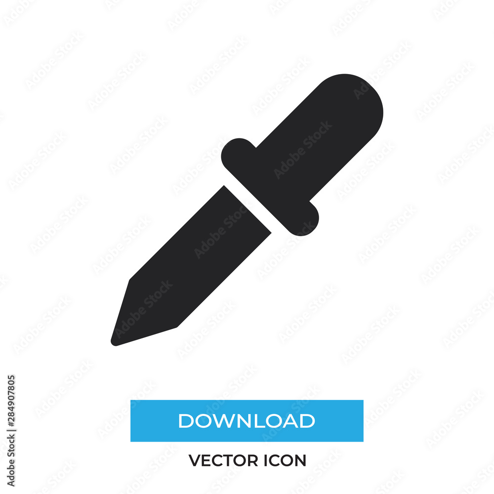 Eyedropper vector icon, simple sign for web site and mobile app. Eyedropper vector icon, simple sign for web site and mobile app.