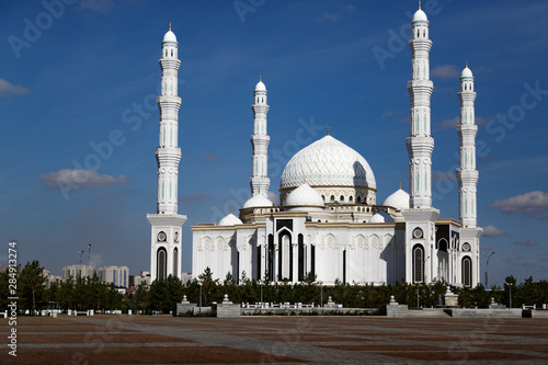 Hazrat Sultan Mosque In NurSultan Astana City