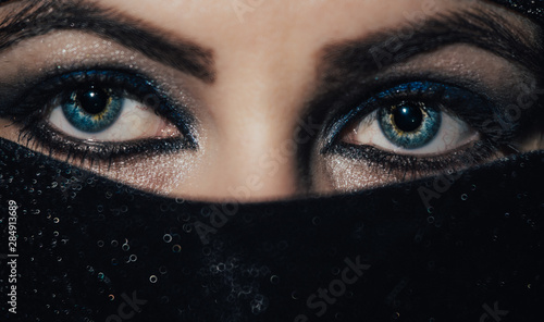 eyes of an eastern woman, macro