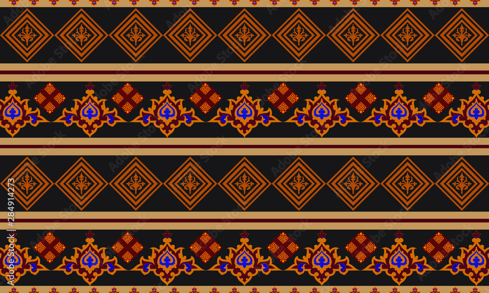 seamless pattern with floral elements seamless pattern with floral elements