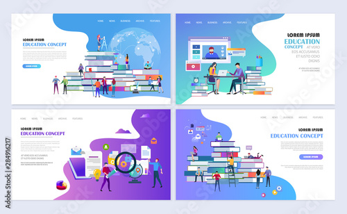 Online education web page design