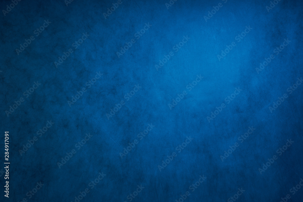 blue grey abstract background, the Studio wall is illuminated by constant light - obrazy, fototapety, plakaty 