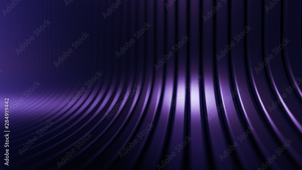 Fototapeta premium Beautiful studio background. 3d illustration, 3d rendering.