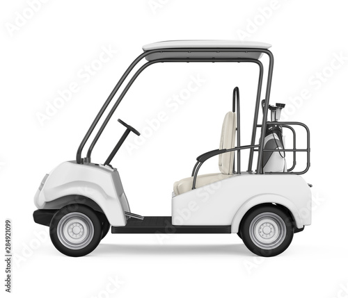 Golf Cart Isolated