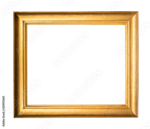 old wide simple wooden picture frame