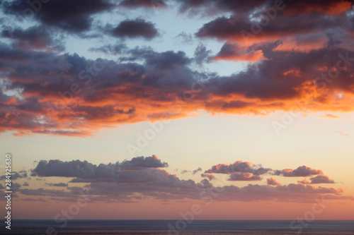 silhouette of alanya city at sunset