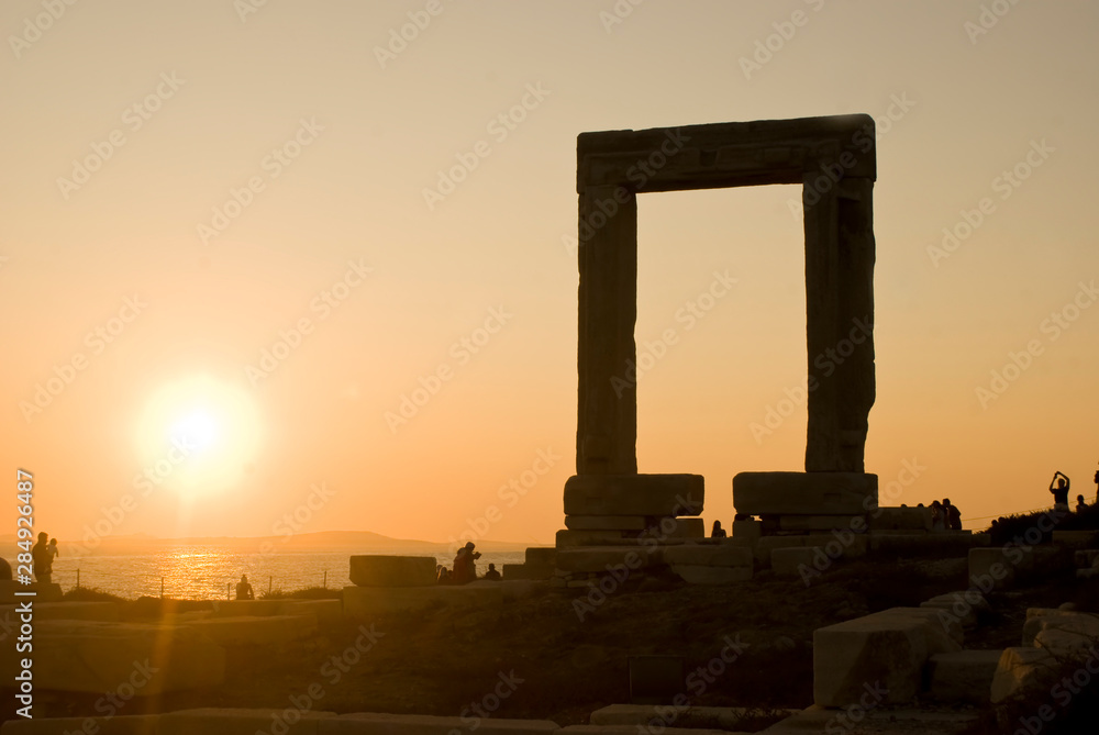 Portara at sunset, Naxos