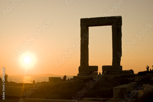 Portara at sunset, Naxos