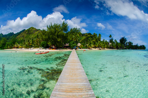 Fototapeta Naklejka Na Ścianę i Meble -  Moorea Paradise in Tahiti French Polynesia