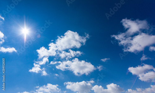 Blue sky in the Highlands of Peru near Huancayo city.