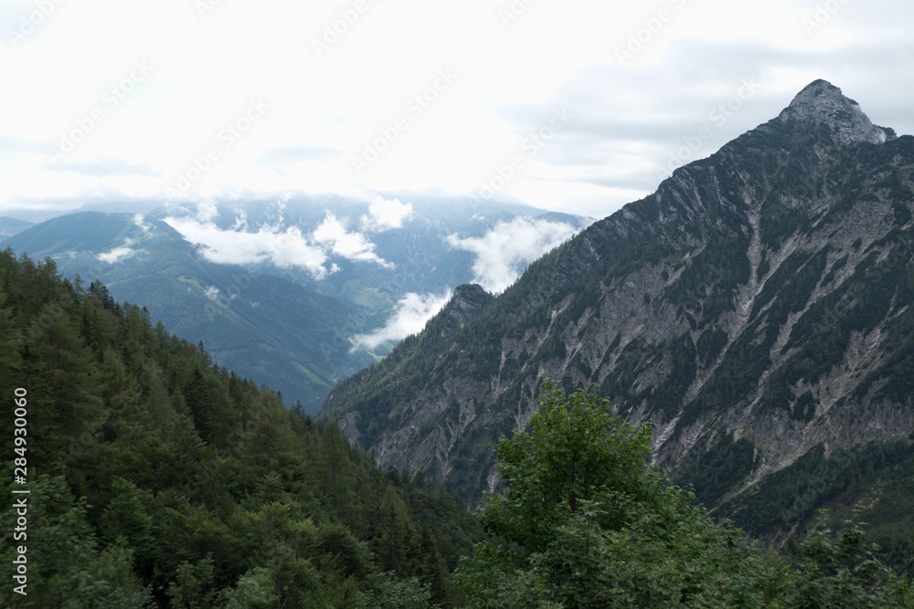 beautiful mountain landscape of totes gebirge mountains around hinterstoder