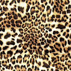 Acrylglasbilder Tierfellmuster Leopardenfell Textur Goldbraun Nahtlos  © DNZ CreativeDesign