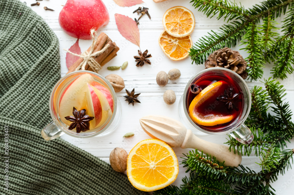 Autumn and Christmas mulled wine. Autumn and Christmas mulled wine.