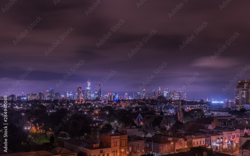 Melbourne cityscape - nighttime