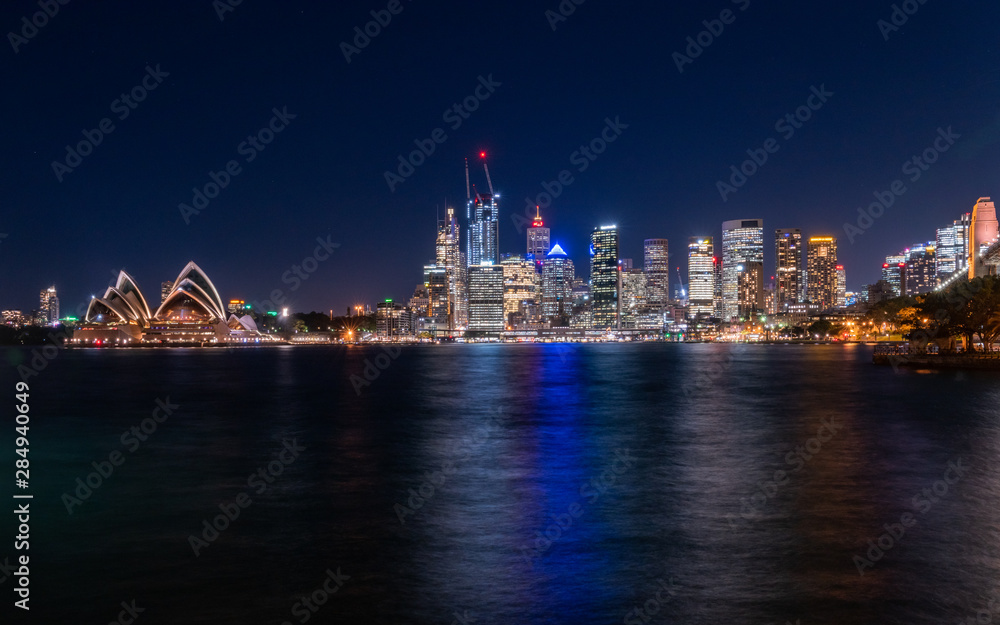 Sydney Harbour at night