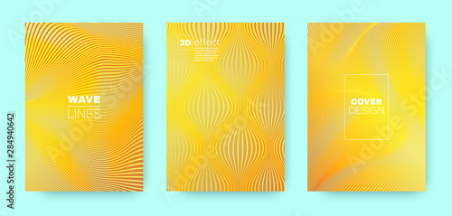 Orange Wave Shapes. Yellow ...