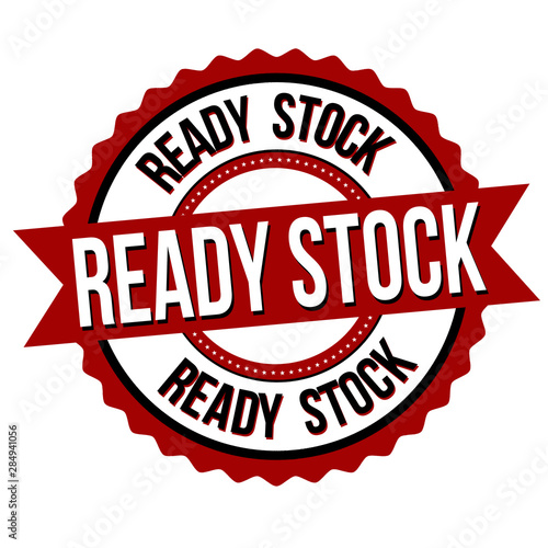 Ready stock label or sticker