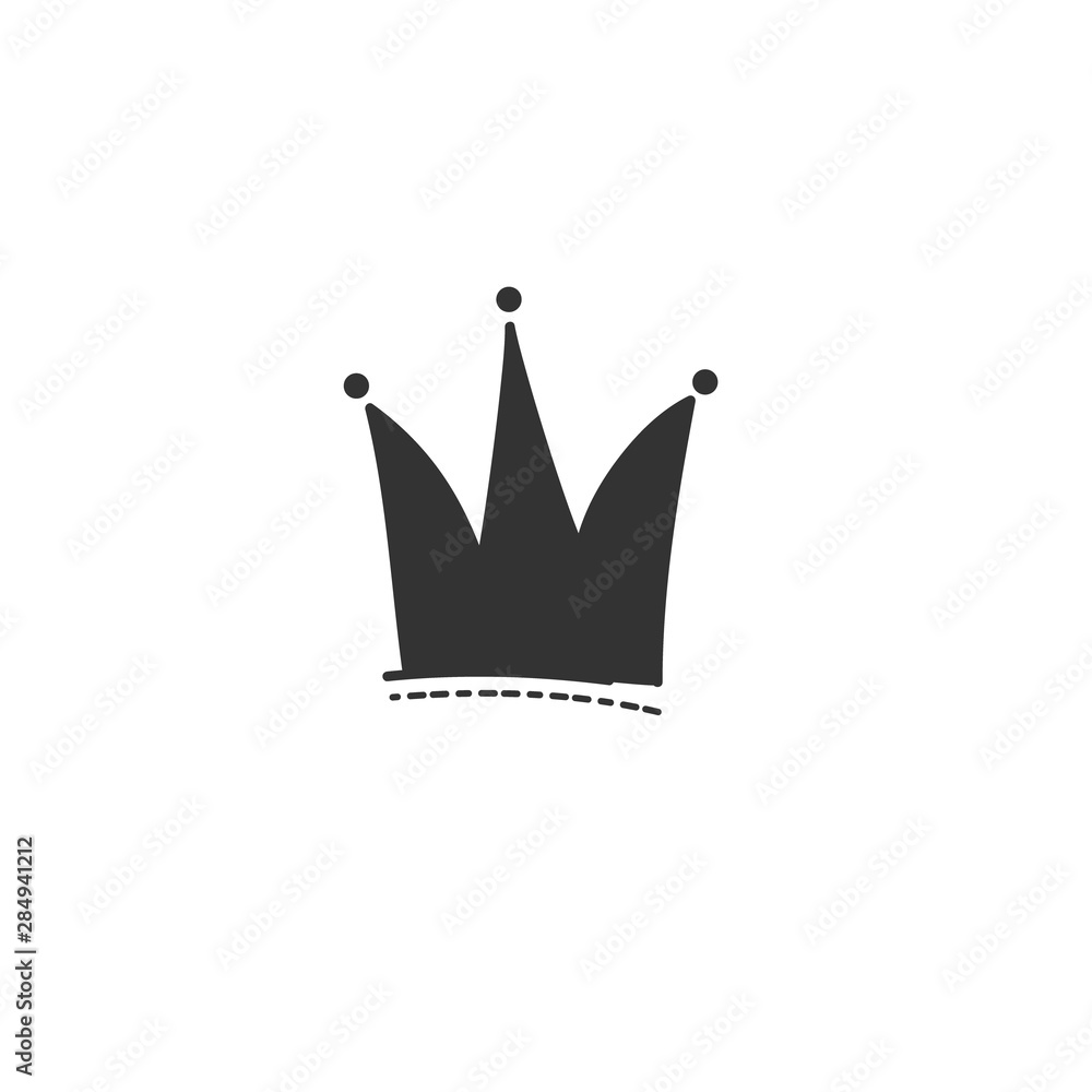 Vector pattern of the silhouette of the black crown. Royal symbol Vector pattern of the silhouette of the black crown. Royal symbol