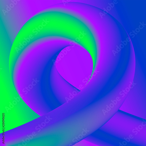 Abstract 3d Gradient Background with Colorful Liquid. Modern Wave Flow Shape. Vector Illustration. Trendy 3d Fluid Design for Business Presentation, Brochure. Abstract 3d Cover with Vibrant Gradient.