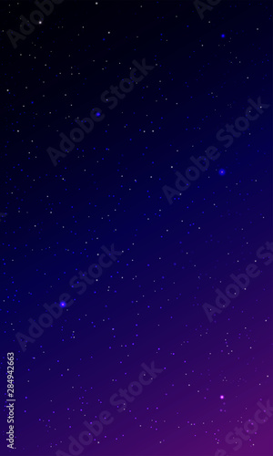Colorful galaxy with star. Abstract background.