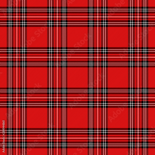 Christmas new year Tartan. Pattern Scottish cage