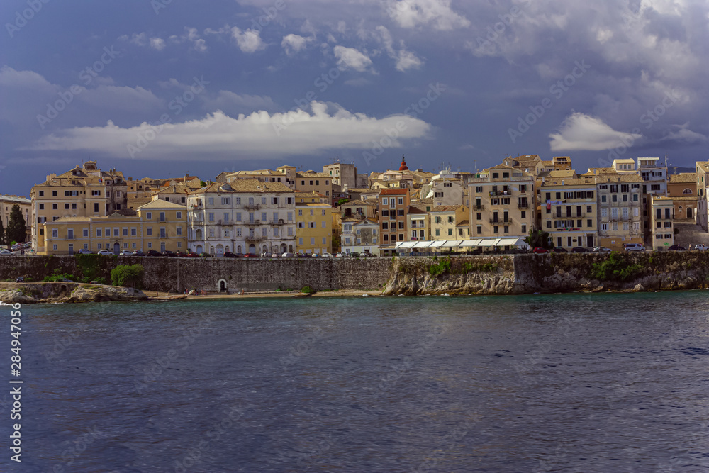 Corfu town seen form the sea