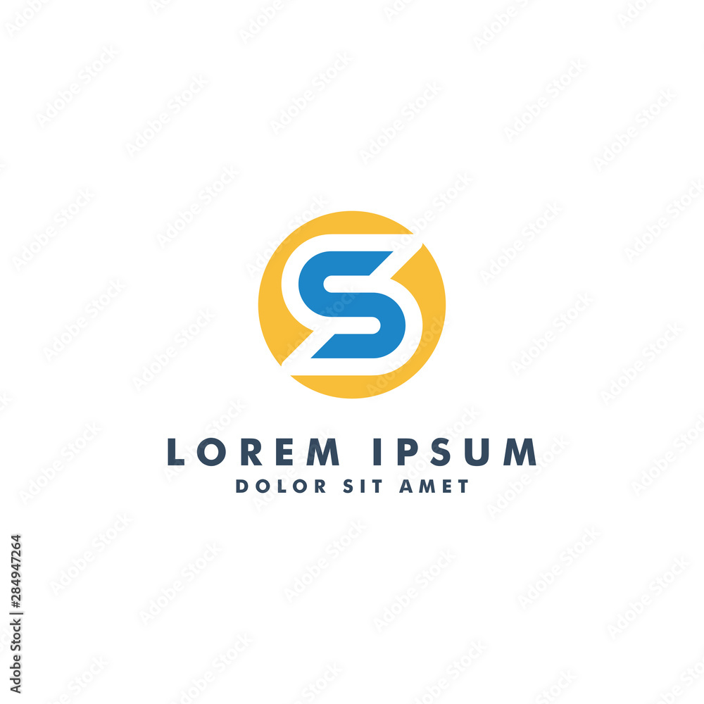 Letter S logo template icon design - vector Letter S logo template icon design - vector