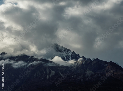 Snowy Mountain Top and Clouds © Marcia Straub 