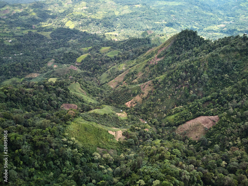 Farm in green mountains