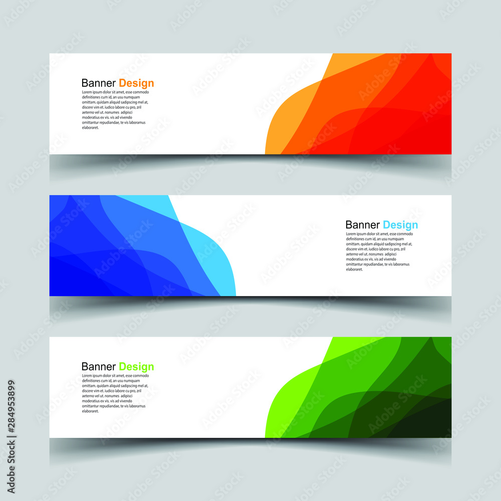 Fototapeta premium Vector Abstract design banner web template