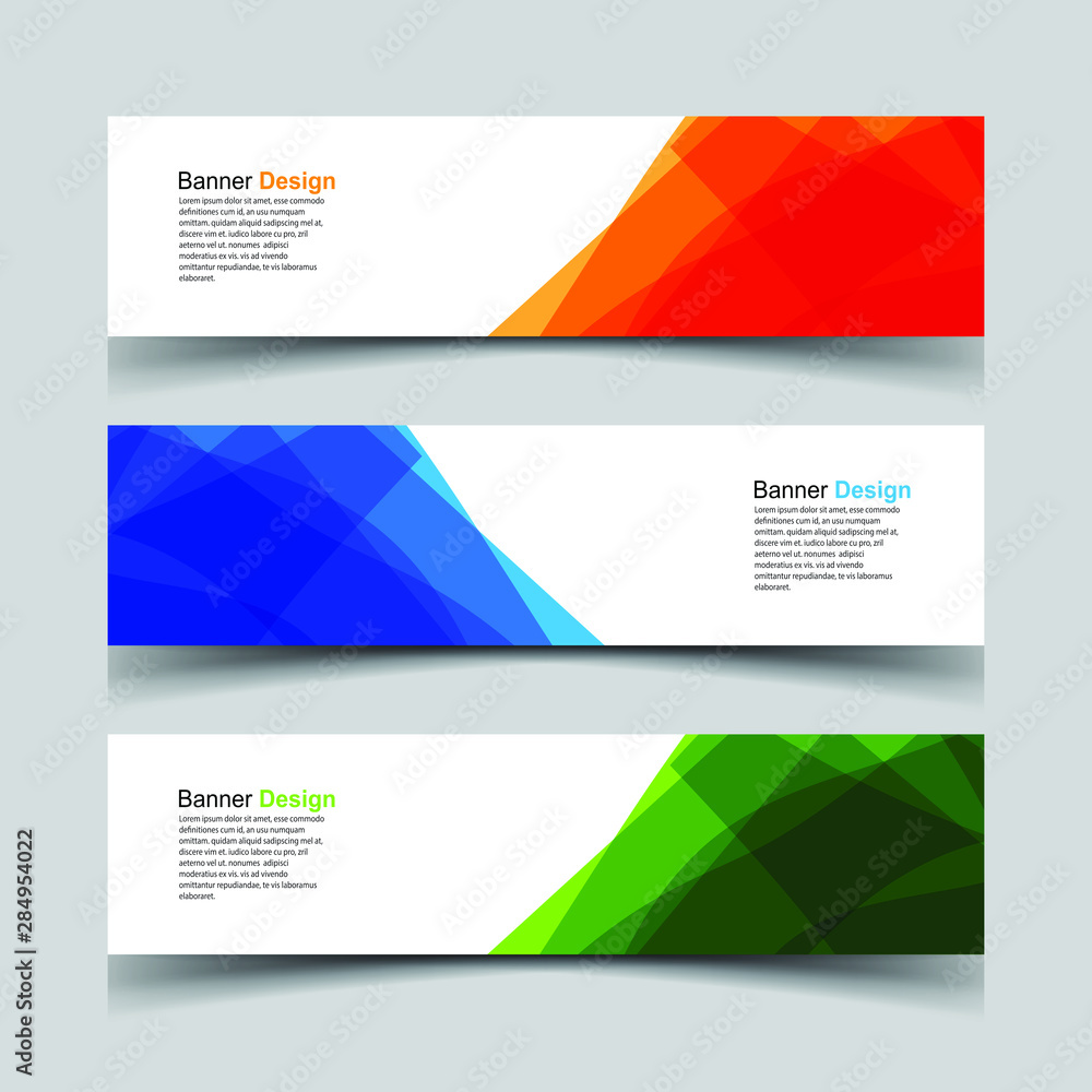 Vector Abstract design banner web template Vector Abstract design banner web template