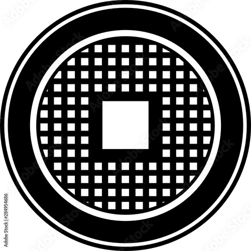 Manhole cover, Florence, Italy