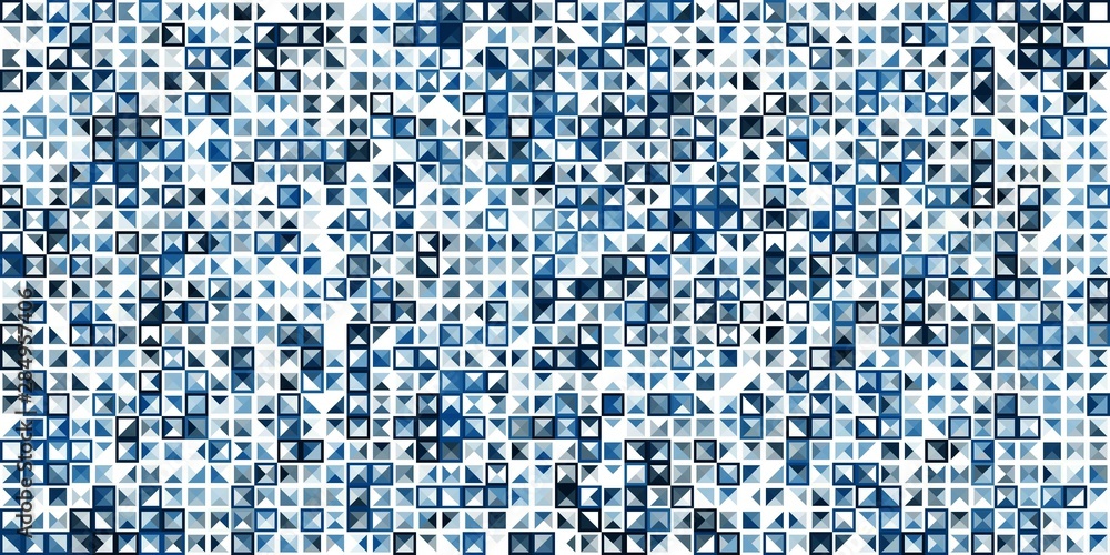 Fototapeta premium Abstract colorful canvas square geometric seamless pattern background 