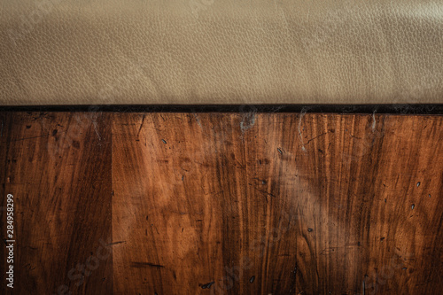 vintage wood and leather texture