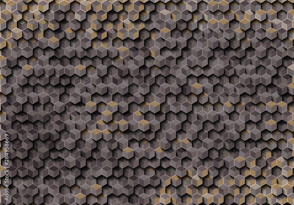 Abstract colorful honeycomb honey seamless pattern hexagon mosaic Abstract colorful honeycomb honey seamless pattern hexagon mosaic