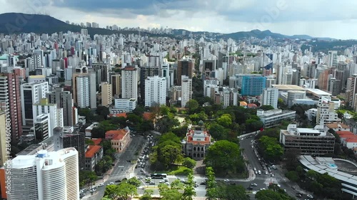 Belo Horizonte, Minas Gerais, Brazil (aerial view, drone footage)