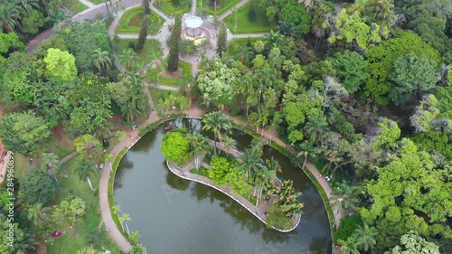 Americo Renne Giannetti Municipal Park, Belo Horizonte, Minas Gerais, Brazil (aerial view, drone footage) photo