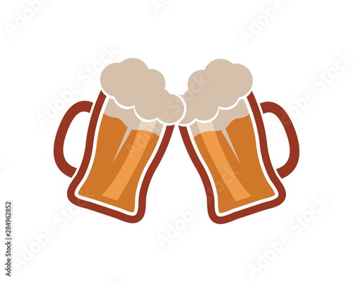 beer logo icon vector illustration design