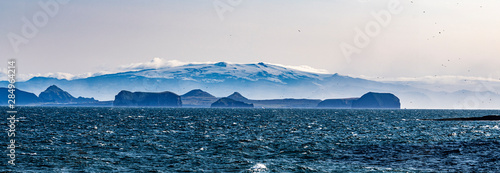 Westmann Islands towards Eyjafjallajokull Glacier photo