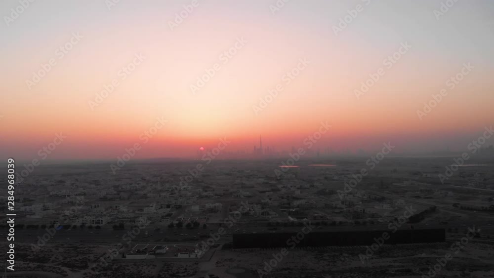 Dubai skylane. Sunset view of Dubai. Dubai skylane. Sunset view of Dubai.