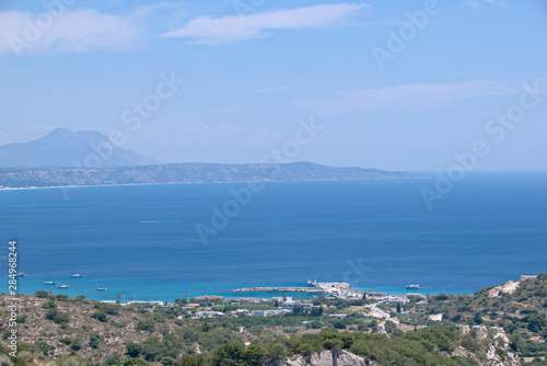 Landscape shot at Kamari on the island Kos in Greece